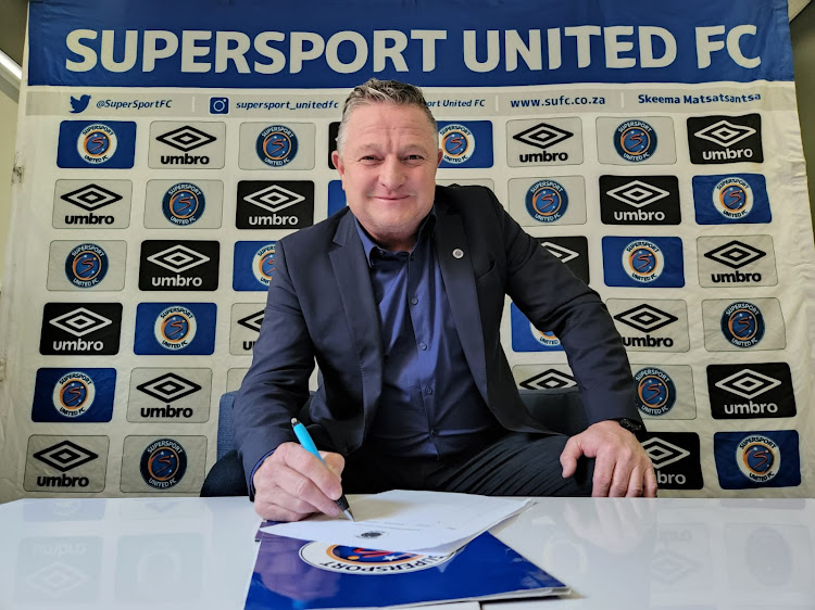 Gavin Hunt has joined SuperSport United as their new coach.