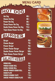 Vijay Hot Dog menu 1