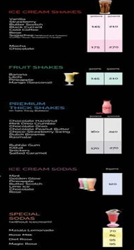 Giani's Ice Cream menu 1