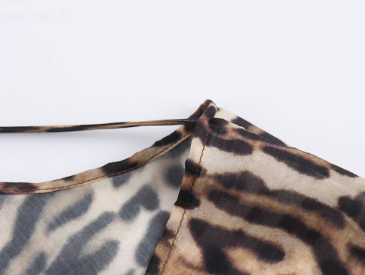 Title 13, Womens Fashion Bowknot Animal Print Top