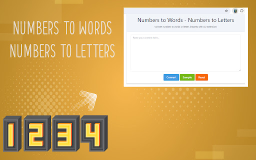 Numbers to Words - Numbers to Letters