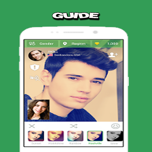 Android application Guide for Azar Find friend! screenshort