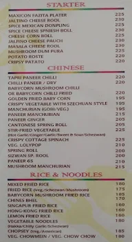 Savoury Restaurant and Banquet menu 1