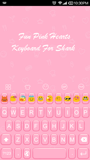 Emoji Kyeboard-Fun Pink Hearts