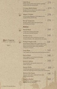 Hotel Thoranam menu 5