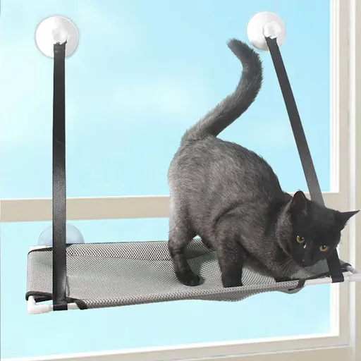 Cat Hammock Window Bed Cat Summer Hammock Bed Home Bed Living Room Suction Cup Wall Hanging Pet Breathable Mesh Hammock 