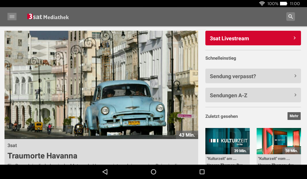 3sat Mediathek AndroidApps auf Google Play