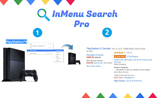 InMenu Search Pro chrome extension