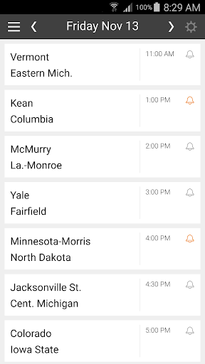 Basketball Schedule for NCAA