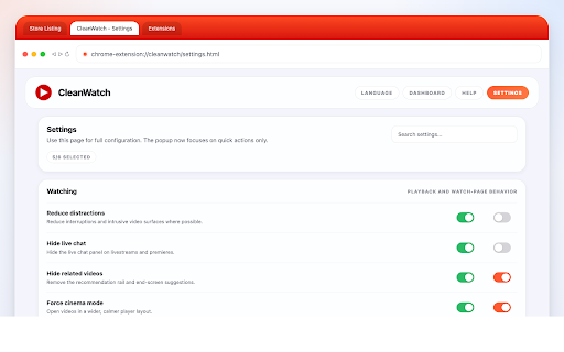CleanWatch screenshot 1