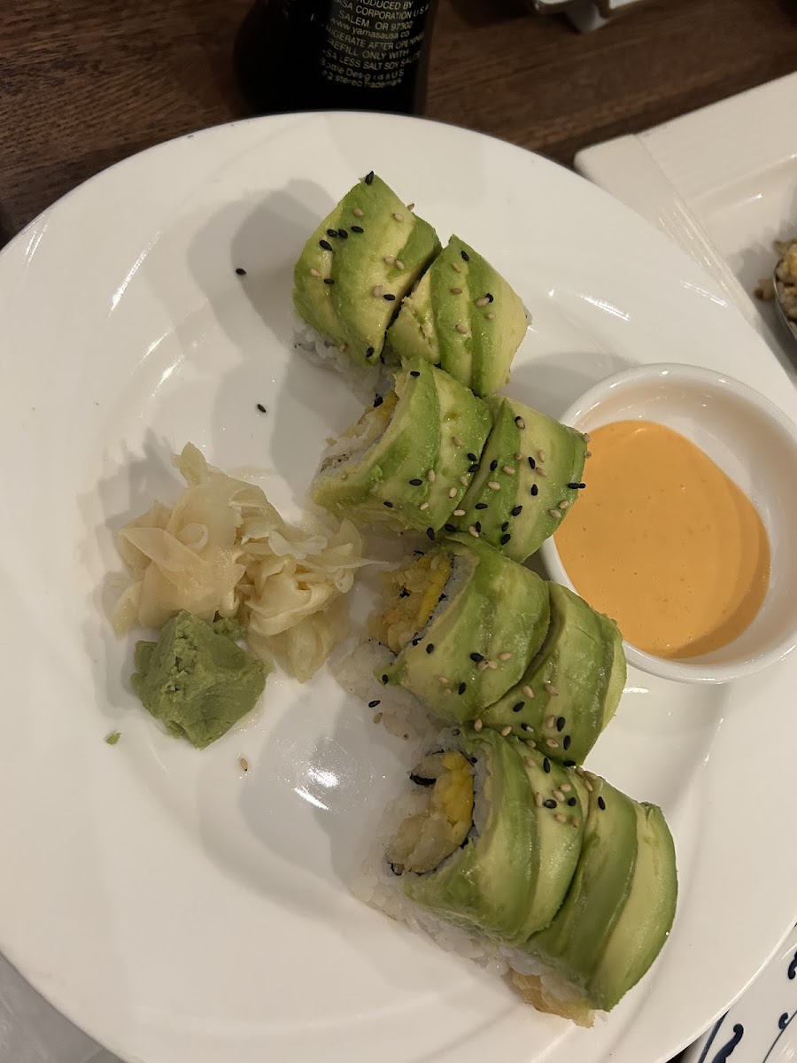 GF shriml tempura roll