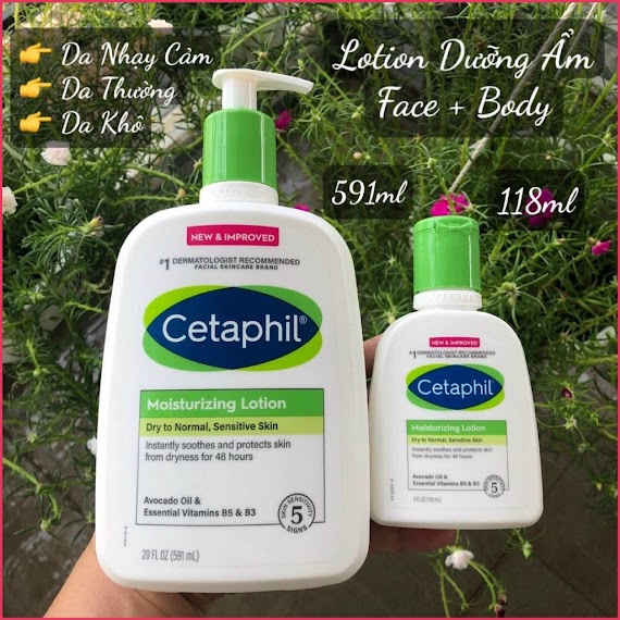 [Quận 3] Dưỡng Ẩm Cetaphil Moisturizing Lotion Face & Body 118Ml - 591Ml Mỹ Fragrance Free Face Body Hỏa Tốc