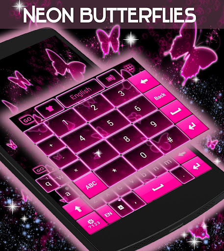 免費下載個人化APP|Neon Butterflies Keyboard app開箱文|APP開箱王