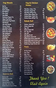 Dinesh Foods menu 2