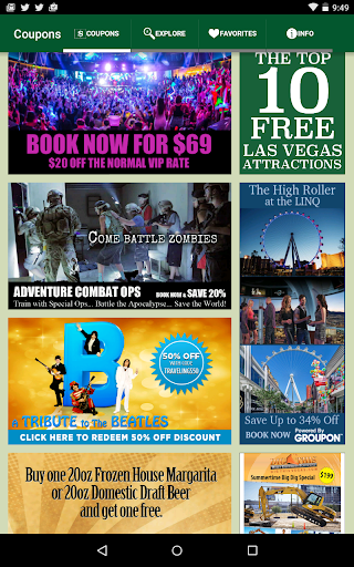 Vegas Traveling Coupons