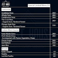 Zest House menu 3