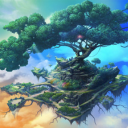 Surreal Floating Islands
