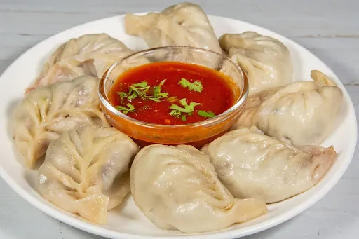 Buff Steamed Momos [8 Pieces]