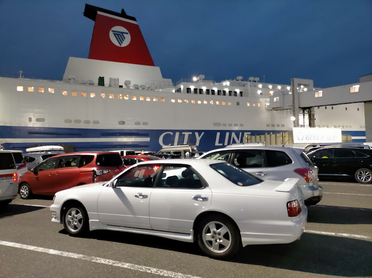 グロリアの名門大洋フェリー・フェリー移動・バーチャルビジョンメーター・車旅行・GWの思い出に関するカスタム事例の投稿画像1枚目