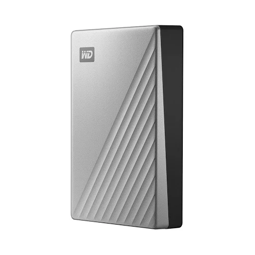 Ổ cứng di động HDD Western Digital My Passport Ultra 4TB 2.5" USB C - WDBFTM0040BSL-WESN (Bạc)