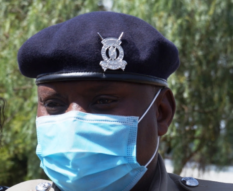 Lari subcounty police commander Stephen Kirui speaks to journalists