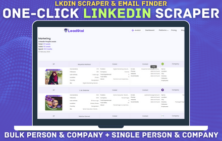 LKDIN Scraper & Email Finder | LeadStal small promo image