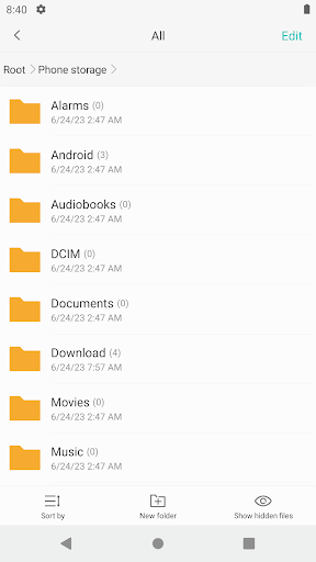 Screenshot My File manager - file browser