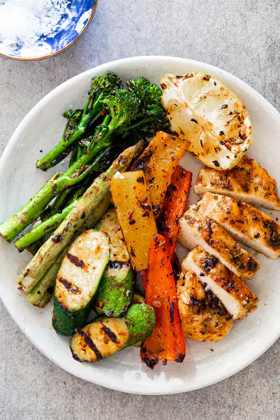 Roasted Smocked Chicken Breast Fillet With Veggies