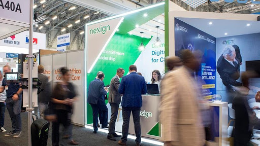 The Nexign booth at AfricaCom 2018.