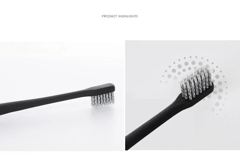 Title 3, Escova de dentes antibacteriana de carvão de ba...
