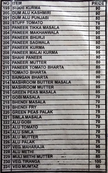 Hotel Shree Ganesh menu 