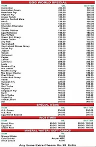 Egg World menu 1