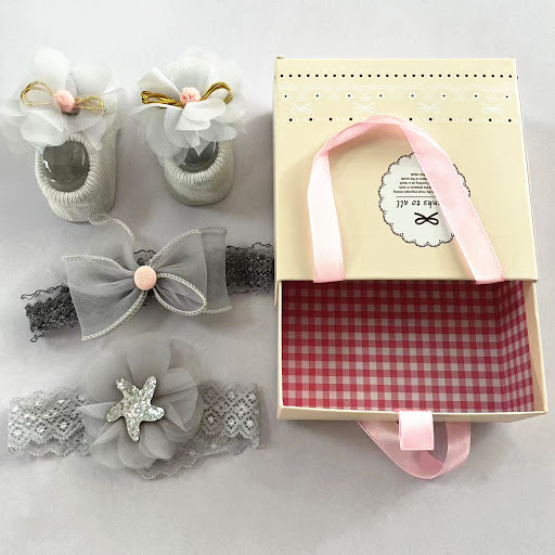Title 1, Baby Hairband Socks Set Bow Soft Comfortable So...