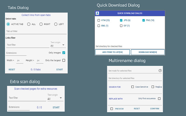 Simple mass downloader extension