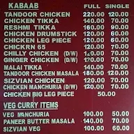 Hotel Parwaan menu 2