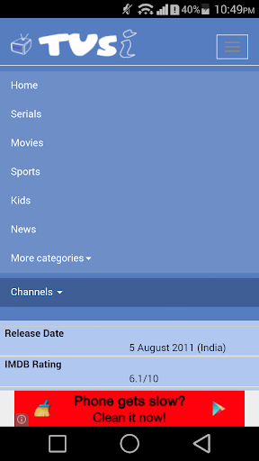 TVSi : TV Schedule India