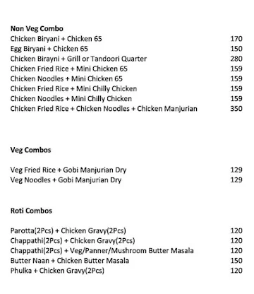 Roti Dal Express menu 