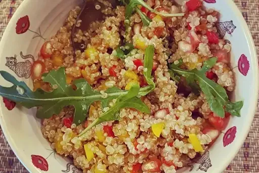 Quinoa, Apricots, Bell Pepper, And Pomegranate