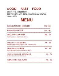 Good Fast Food menu 1