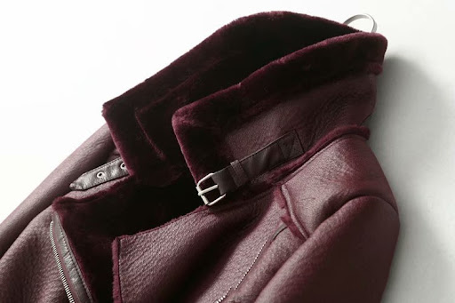 Title 4, Womens Wind and Fur Double-Sided Motorcycle Ja...