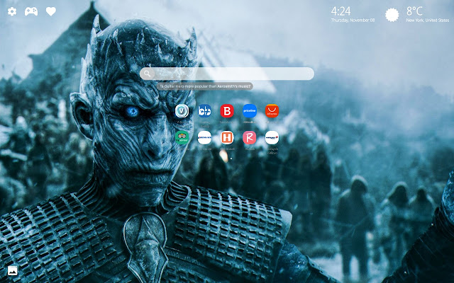 Night King GOT Wallpaper HD New Tab Theme