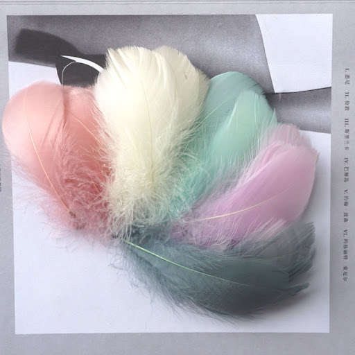 Title 3, Macaron Color Feather DIY Decoration Cat Teaser...