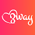 Threesome Dating App for Swingers & Couples - 3way 1.3.2