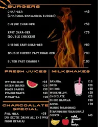 Charcoalate menu 1