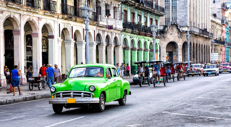 Pedicabs are the most common way of getting around Old Havana.