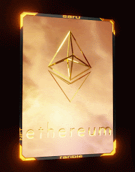 ethereum in clouds saru nft card