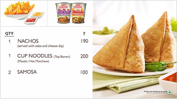 Delights by INOX menu 