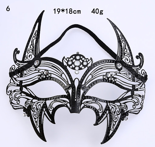 Title 8, Metal Diamond Mask Festival Masquerade Adult Pr...