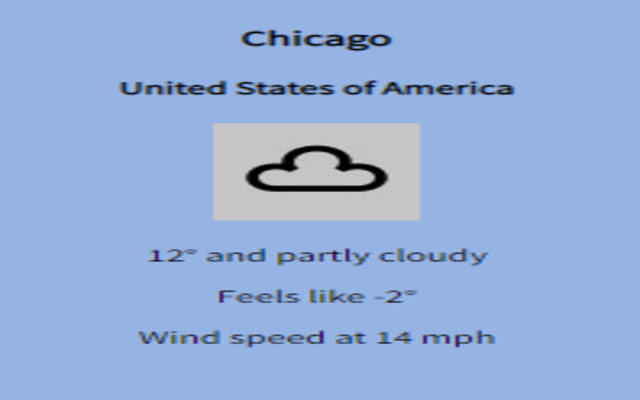 Weather Check chrome extension