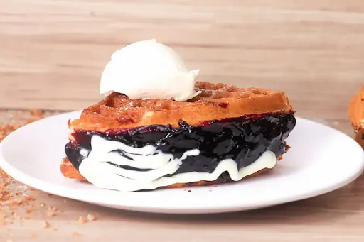 Blueberry Cream Cheese Waffle